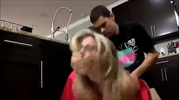 Young Step Son Fucks His Hot Stepmom In The Kitchen