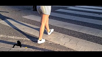 Love To Film My GF While We Walk Together Candid Collection