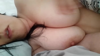 Big Tits Milf Playing With Nipples In Bed Horny And Tired