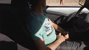 Joven Desconocida Me Masturba En Mi Auto En La Calle