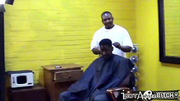 Throwback Summer Get Gangbanged In The Barber Shop